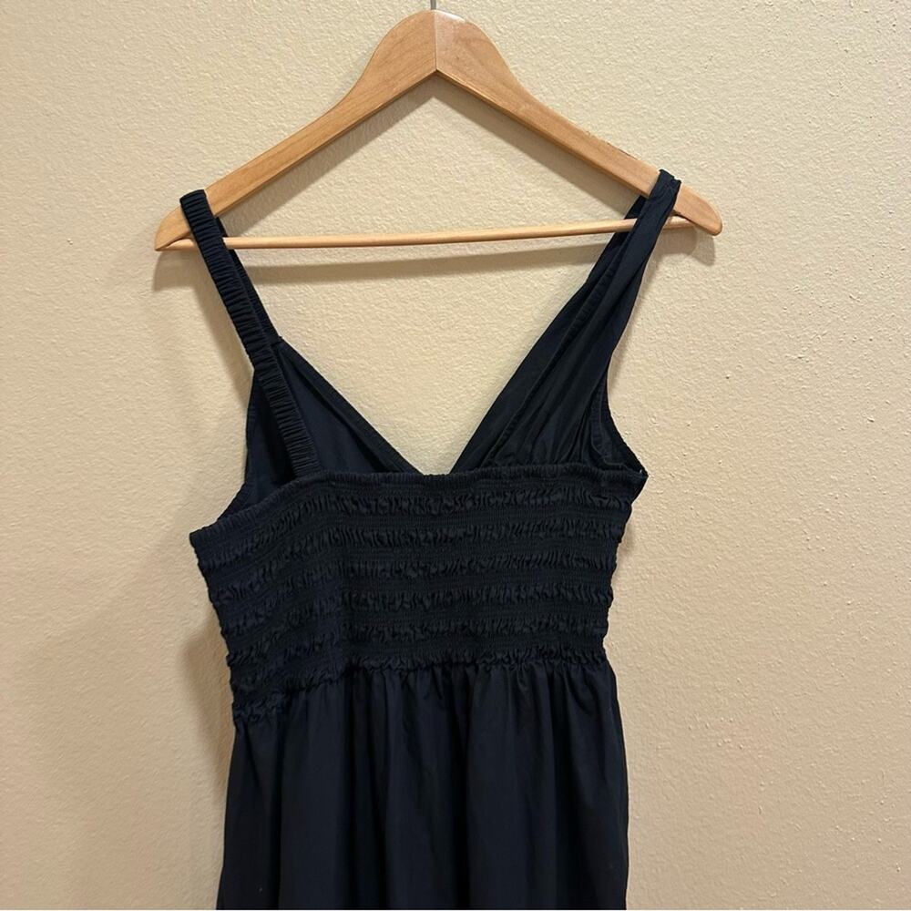 Anthropologie Cleobella Black Organic Cotton Smocked Maxi Dress XL - Picture 6 of 12